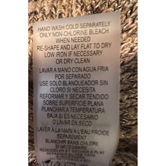 Karl Lagerfeld Paris Cardigan Women Large Mellatic Gold and Black Cardigan NWT - Picture 11 of 11